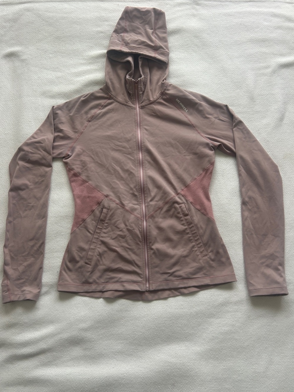 Merrell Dusty Rose Full-Zip Hooded Performance Jacket